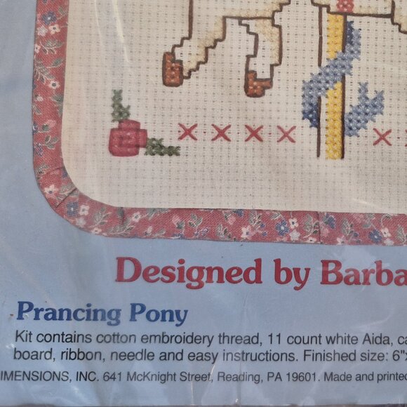 Prancing Pony counted cross stitch by Dimensions-vintage unopened - Picture 4 of 4